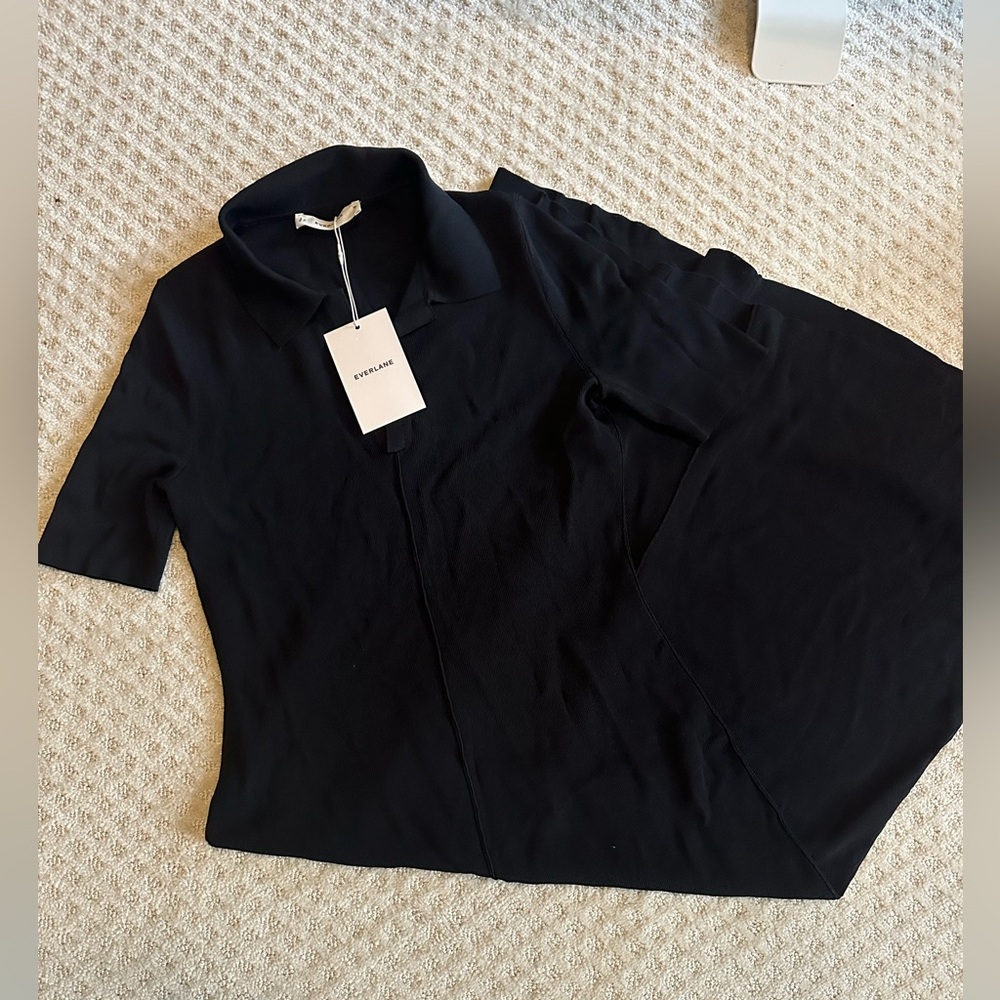 NWT Everlane Viscose Knit Polo Dress - Picture 4 of 5